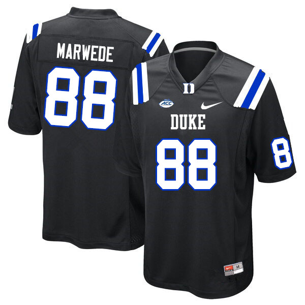 Men #88 Jake Marwede Duke Blue Devils College Football Jerseys Sale-Black